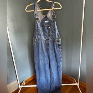 Vintage denim overalls